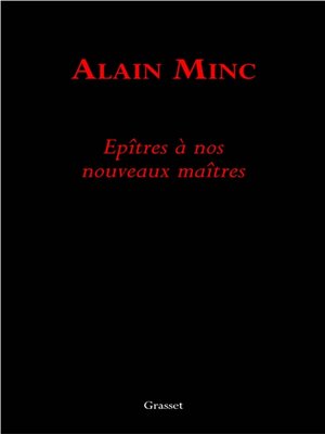 cover image of Epitre à nos nouveaux maîtres
